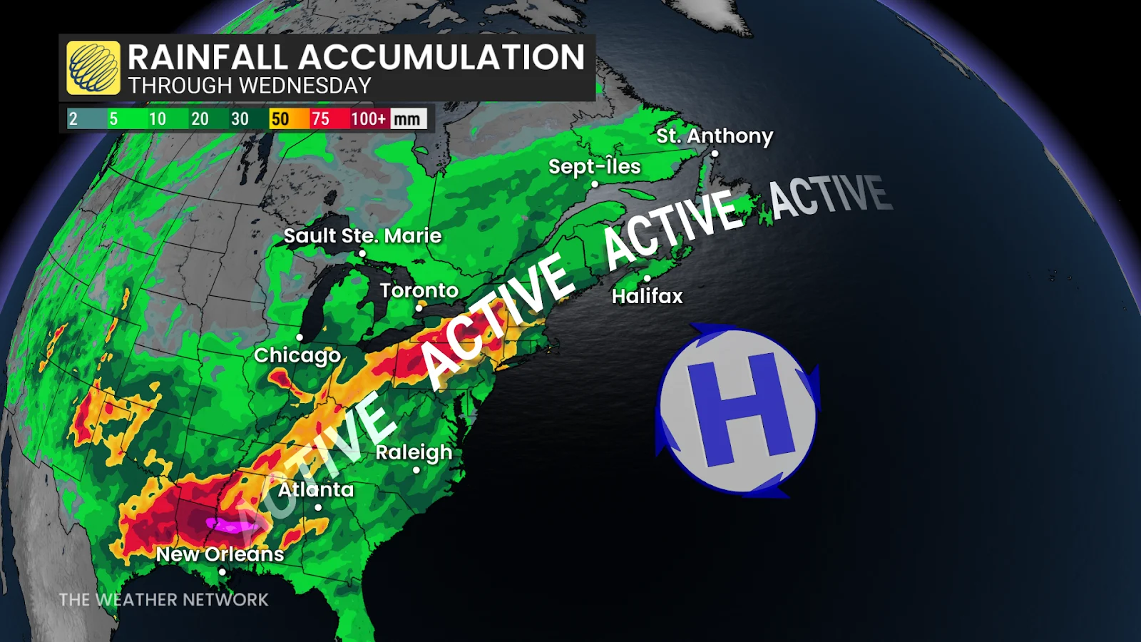 Rainfall Outlook Into Next Week