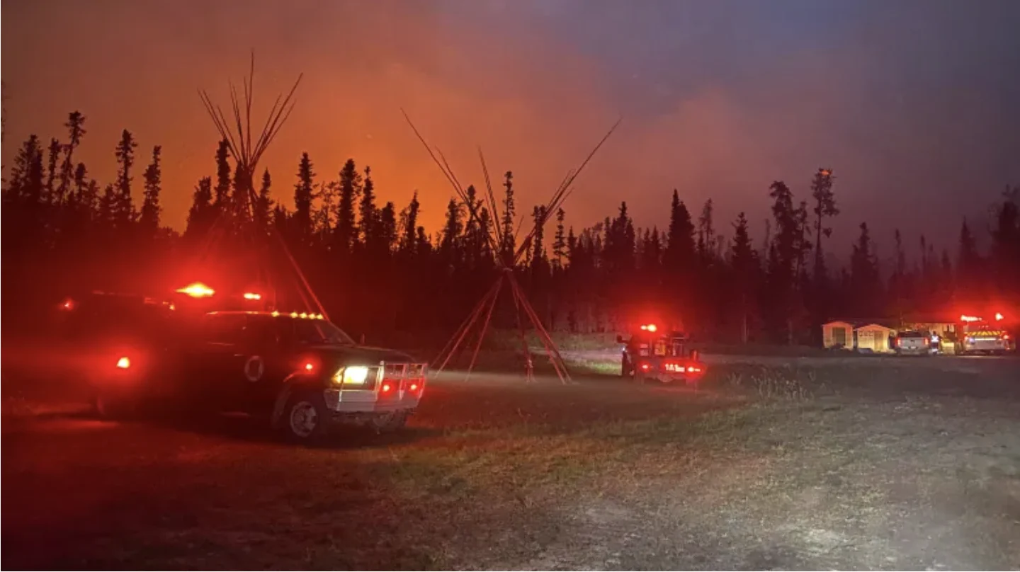 CBC: The Stanley Mission Emergency Operations Centre decided to evacuate some members of the community due to a wildfire burning southwest of Stanley Mission. (Chief Tammy Cook-Searson)