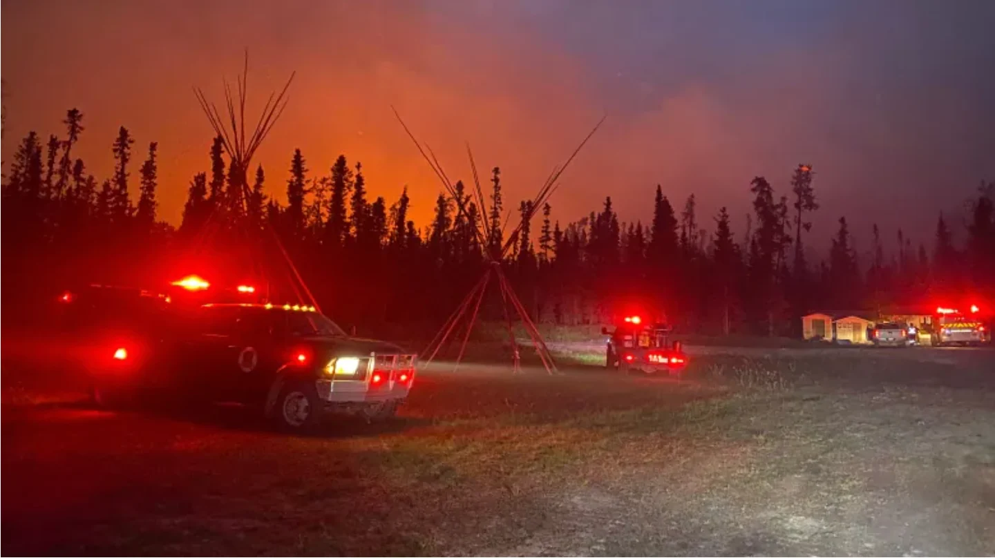 CBC: The Stanley Mission Emergency Operations Centre decided to evacuate some members of the community due to a wildfire burning southwest of Stanley Mission. (Chief Tammy Cook-Searson)
