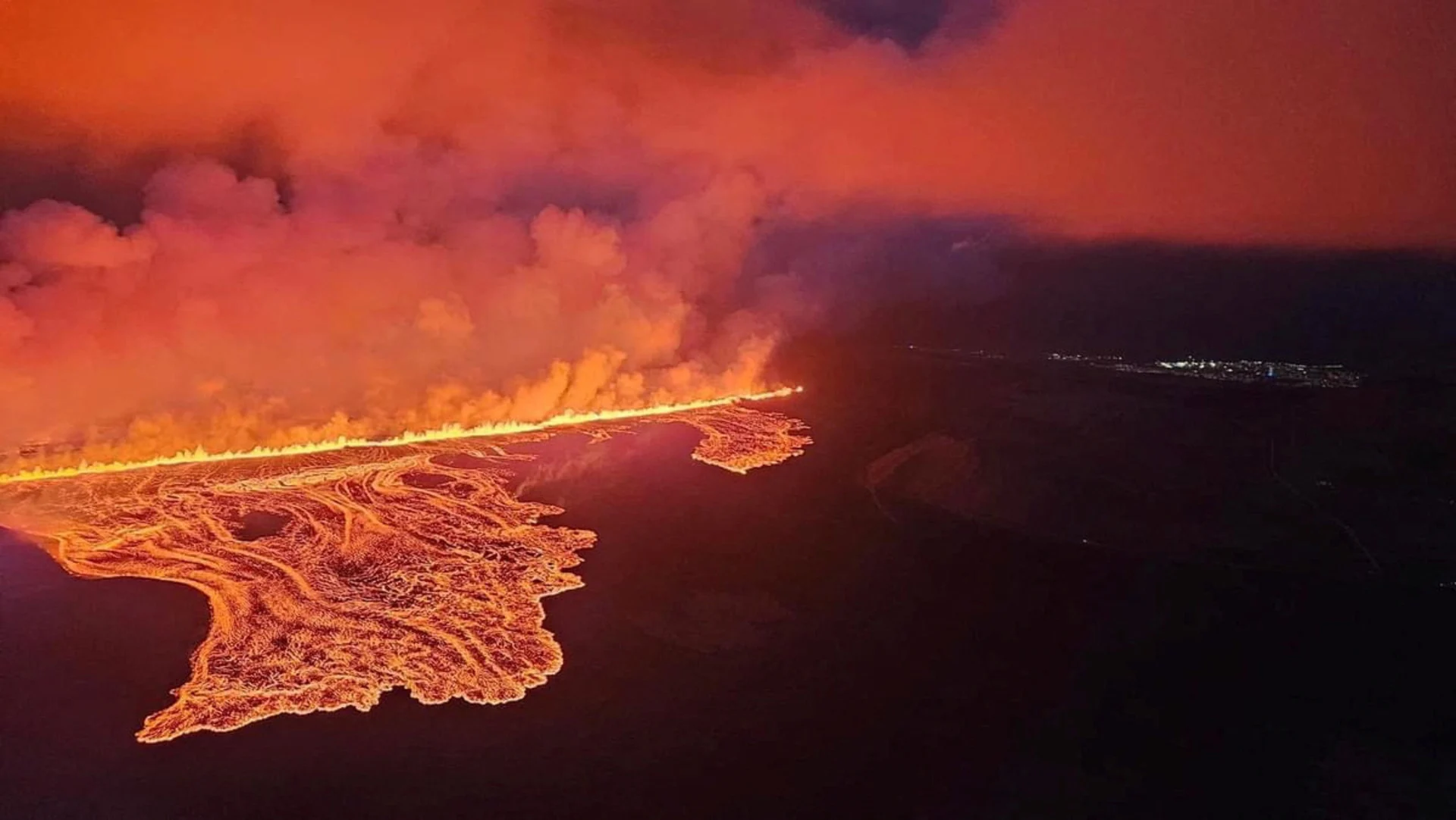 Reuters: Lava spurts and flows after the eruption of a volcano in the Reykjanes Peninsula near Grindavik, Iceland, as seen in this handout picture obtained by Reuters on August 23, 2024. Civil Protection of Iceland/Handout via REUTERS