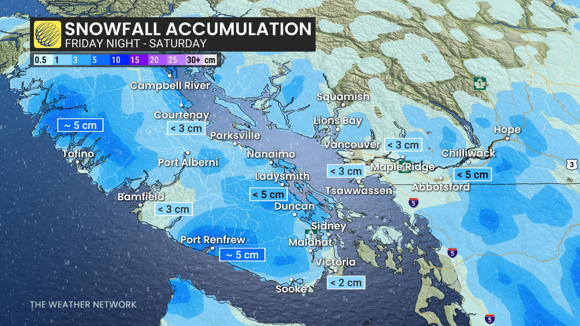 Baron - BC snow totals - Feb7