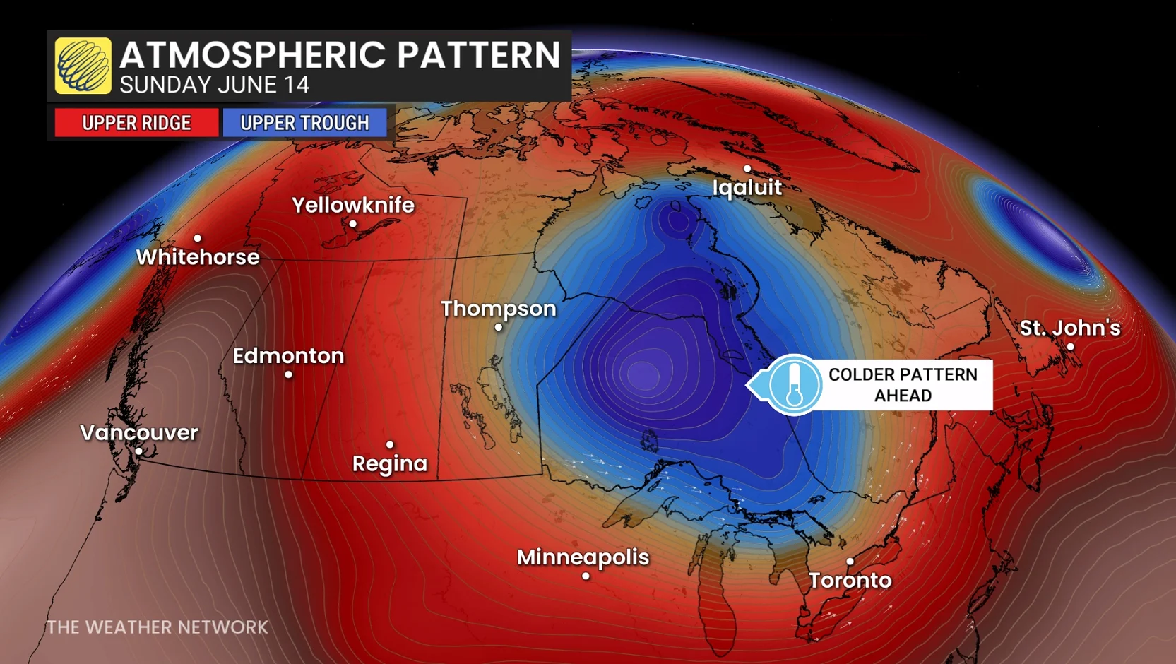 Atmospheric pattern June 14
