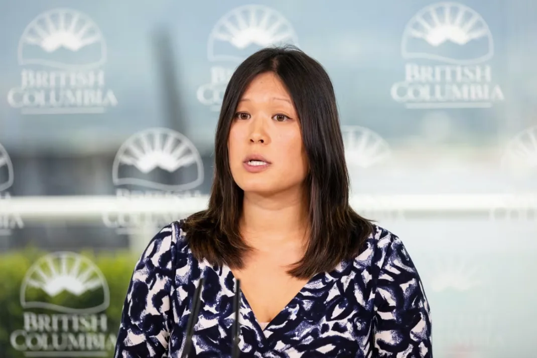 CBC: Bowinn Ma, Minister of Emergency Management and Climate Readiness, speaks to media about drought conditions across the province in July 2023. The Minister has called the drought a 'sleeping giant of a natural disaster.' (Justine Boulin/CBC)