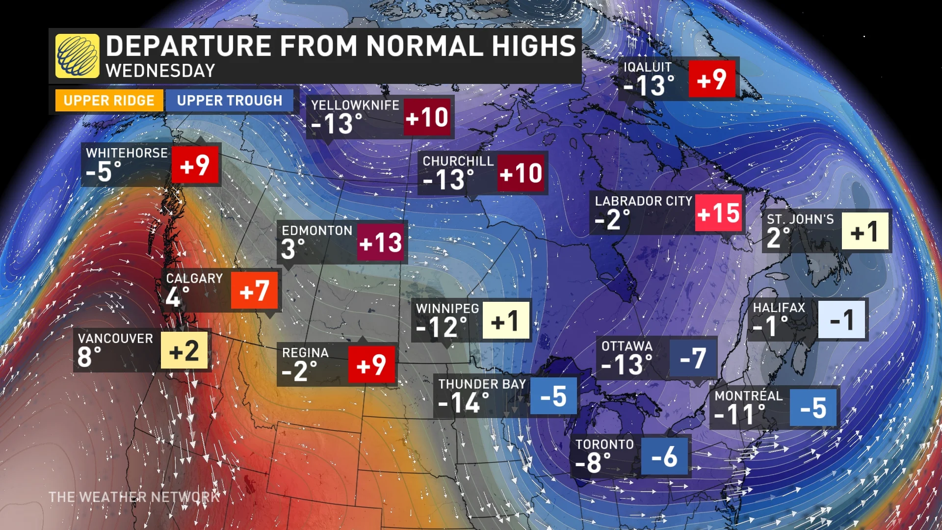 Baron - Wednesday departure from normal highs - Jan8