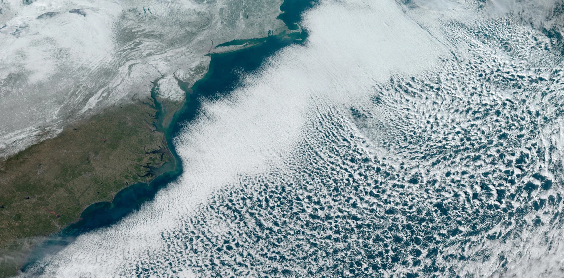 Watch as thousands of cloud streets billow over the Atlantic