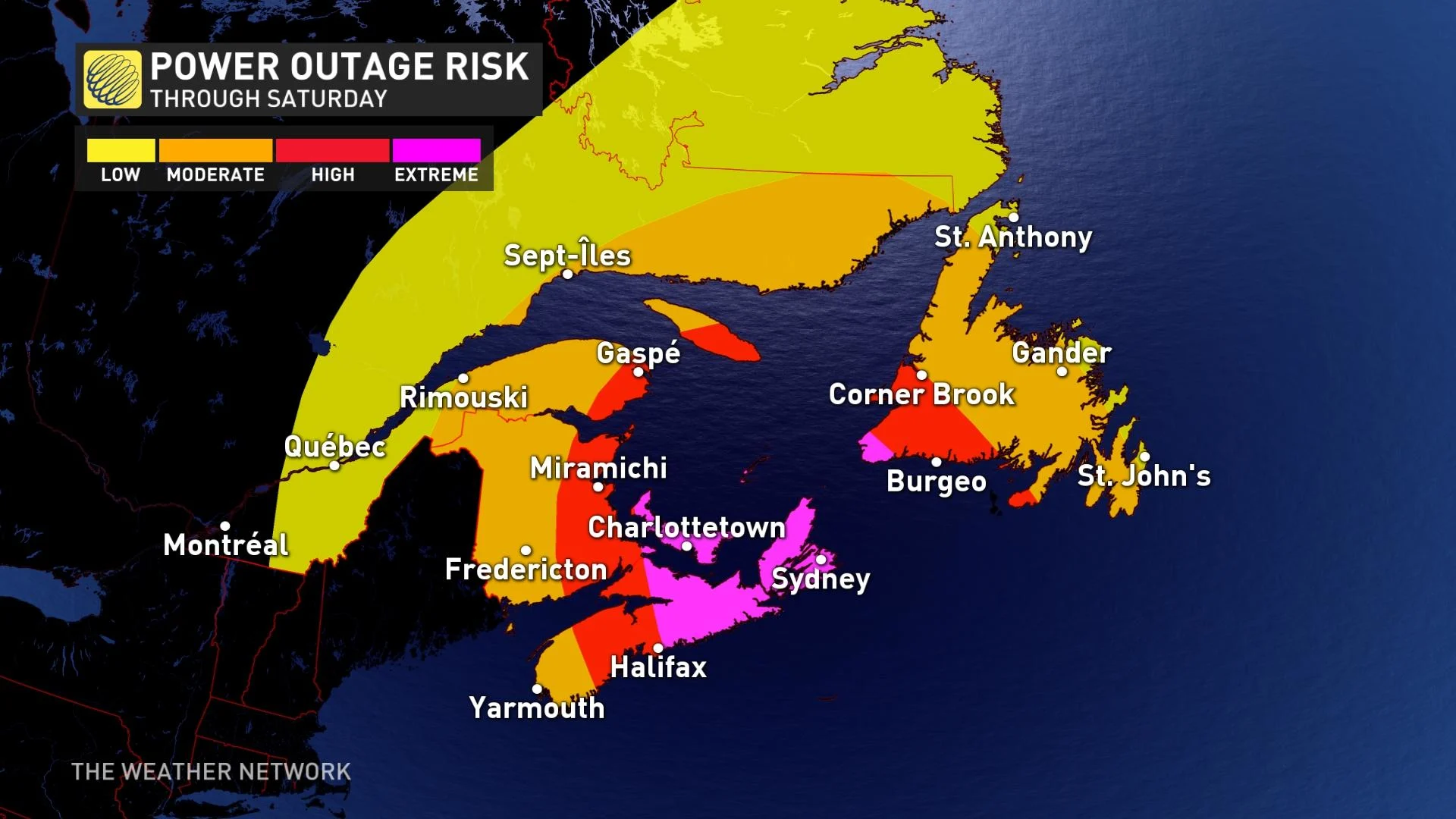 power outage risk