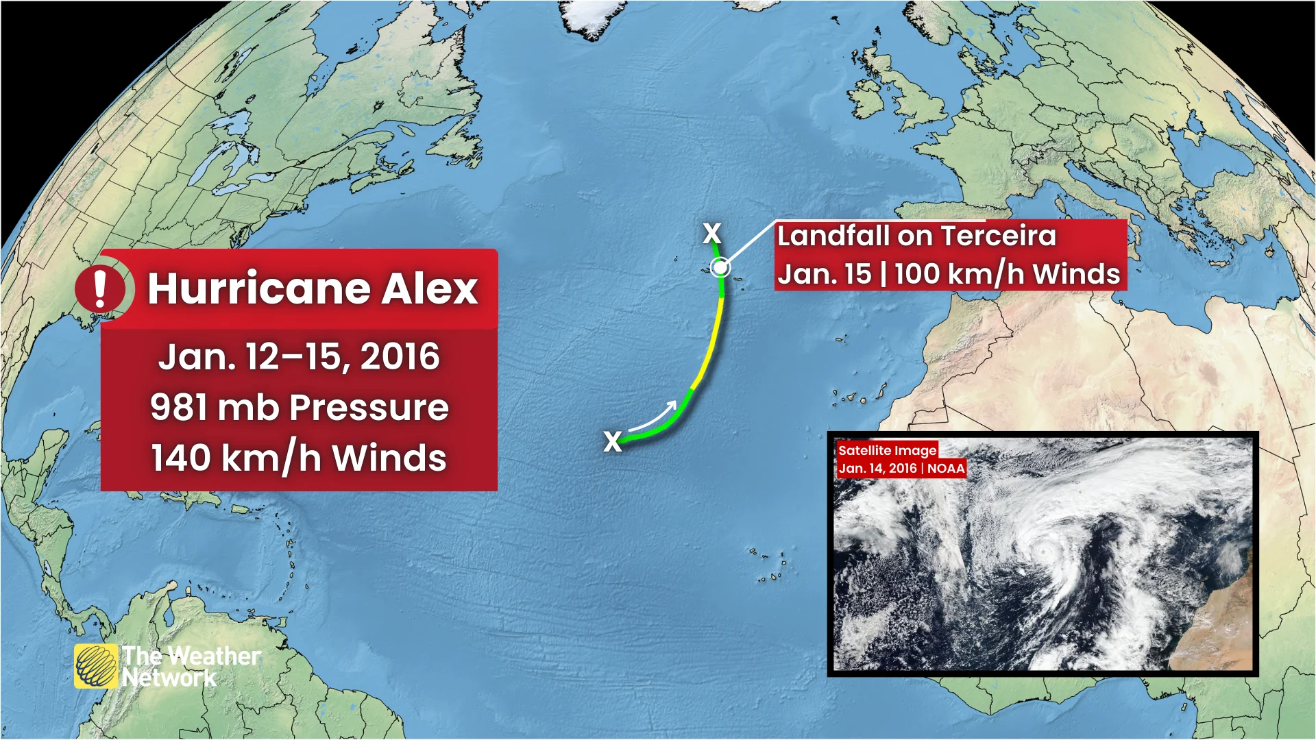 Hurricane Alex January 2016
