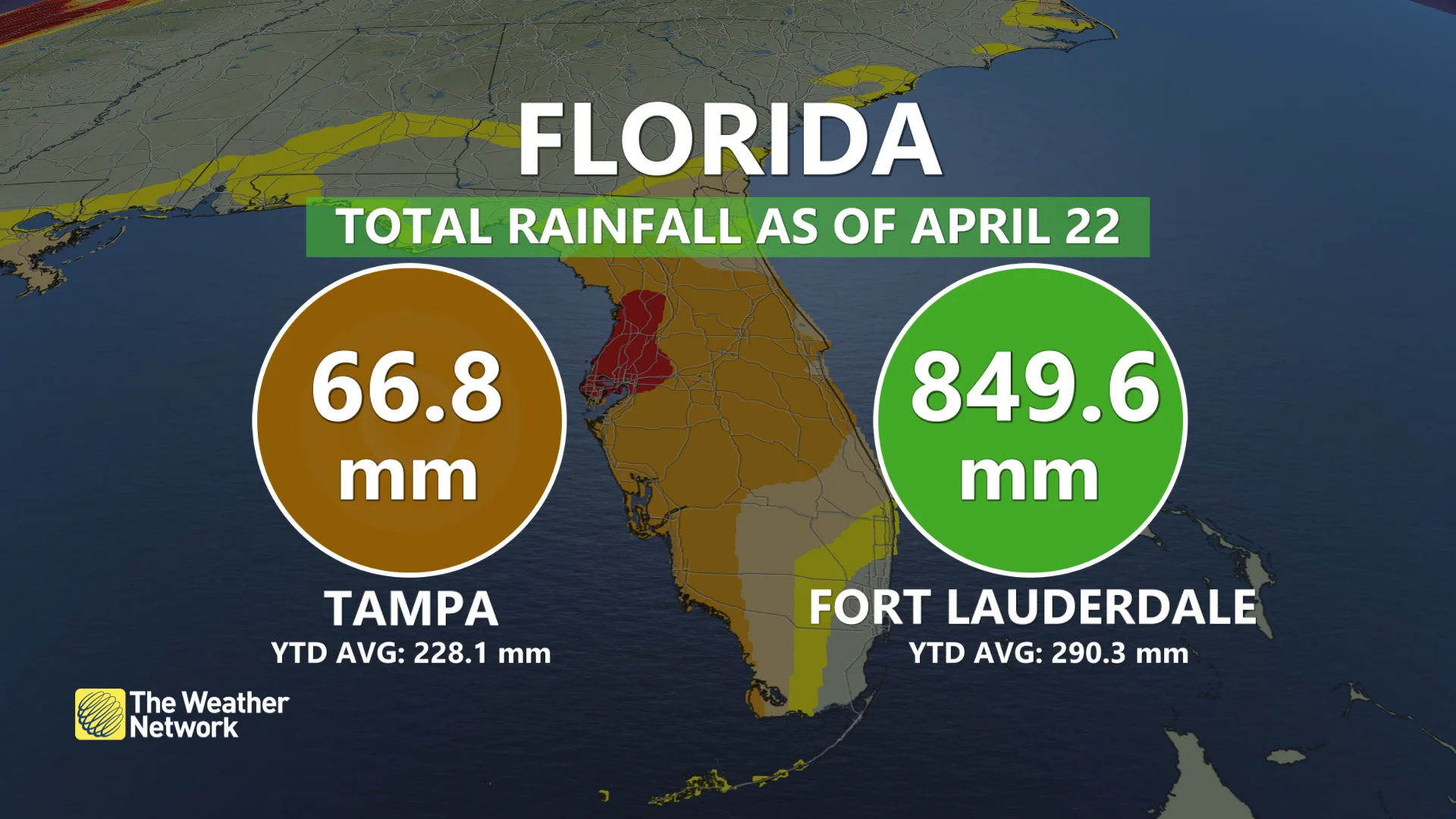 Florida Rainfall April 22 2023