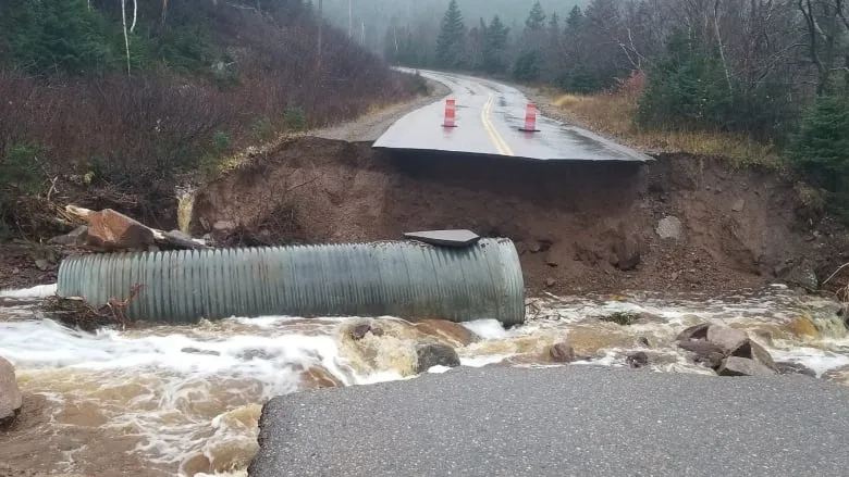 Crews working 'as fast and as safely as possible' to repair Cape Breton roads