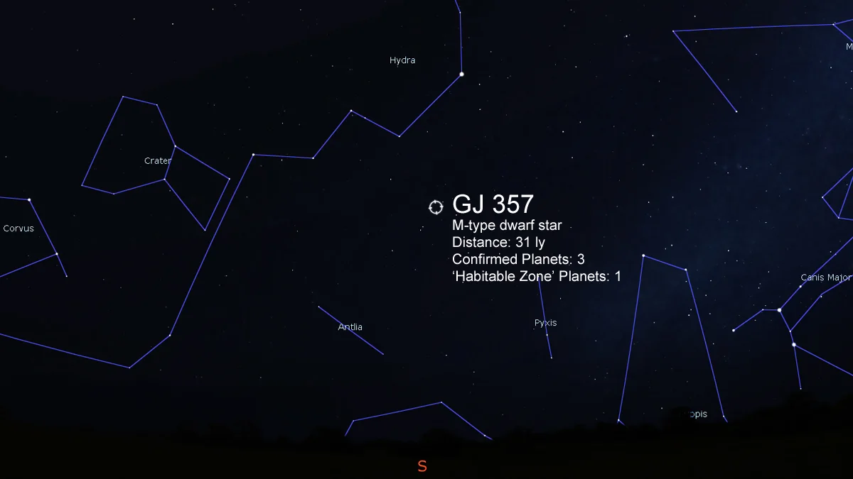GJ357-Stellarium
