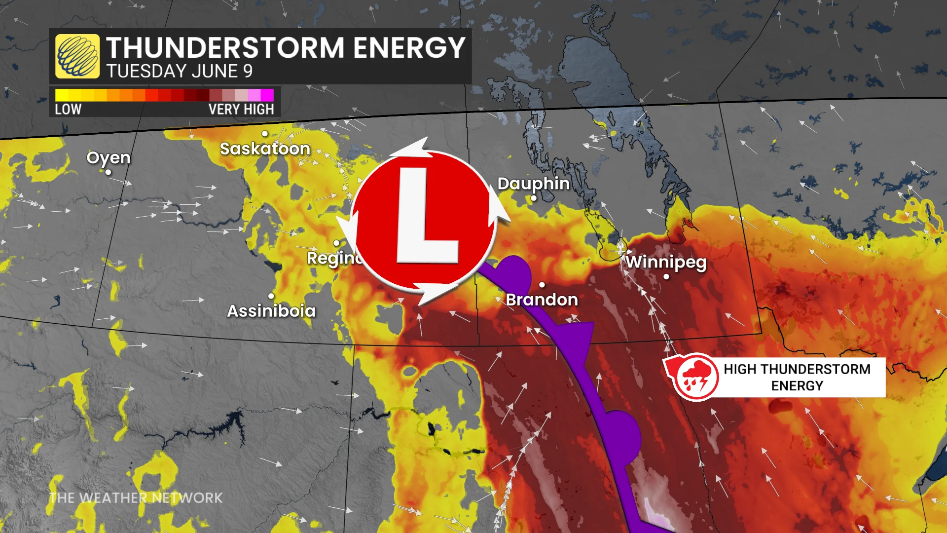 Baron - Tuesday thunderstorm energy - June 8
