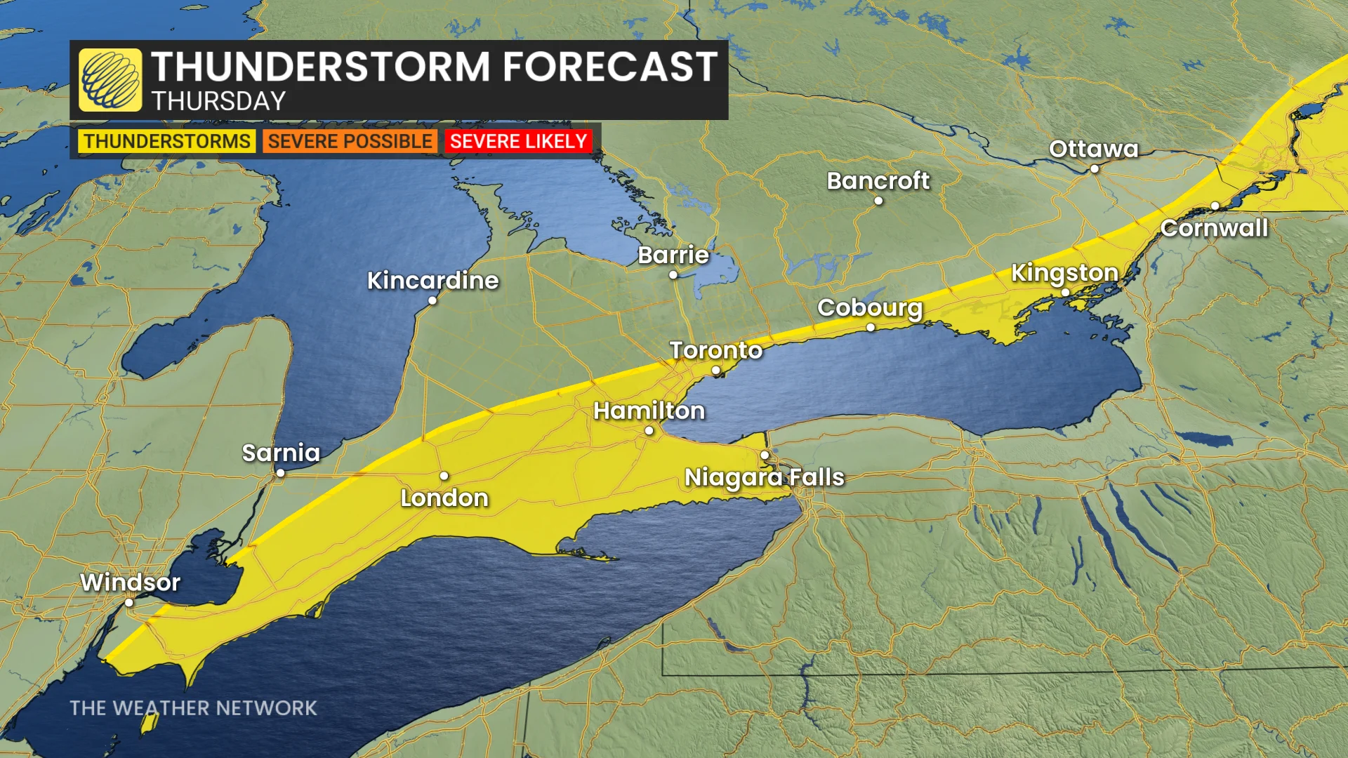 Severe thunderstorm threat as hot, muggy air hits southern Ontario ...