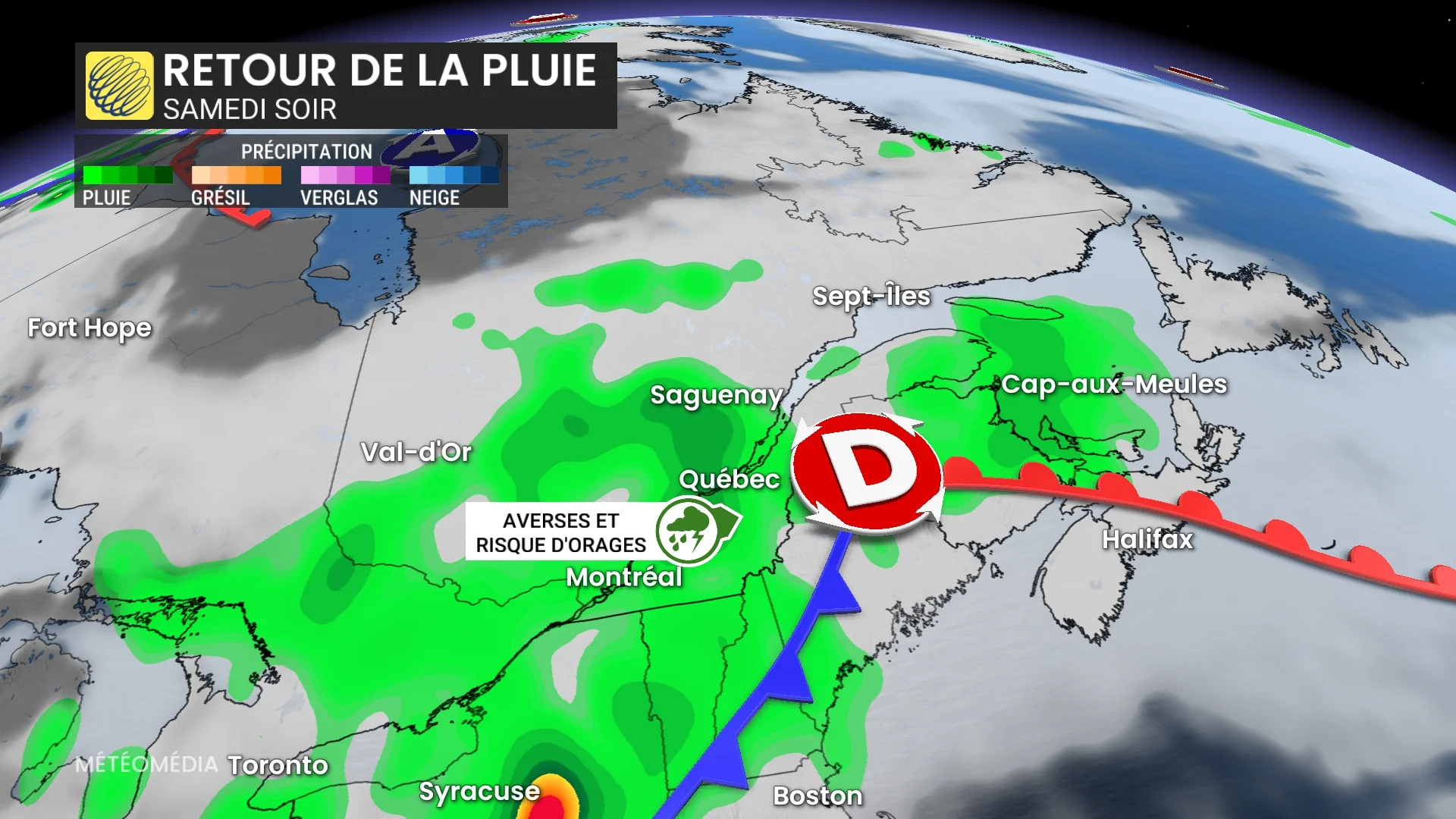 Après une semaine chaude : une bonne douche s’en vient au Québec