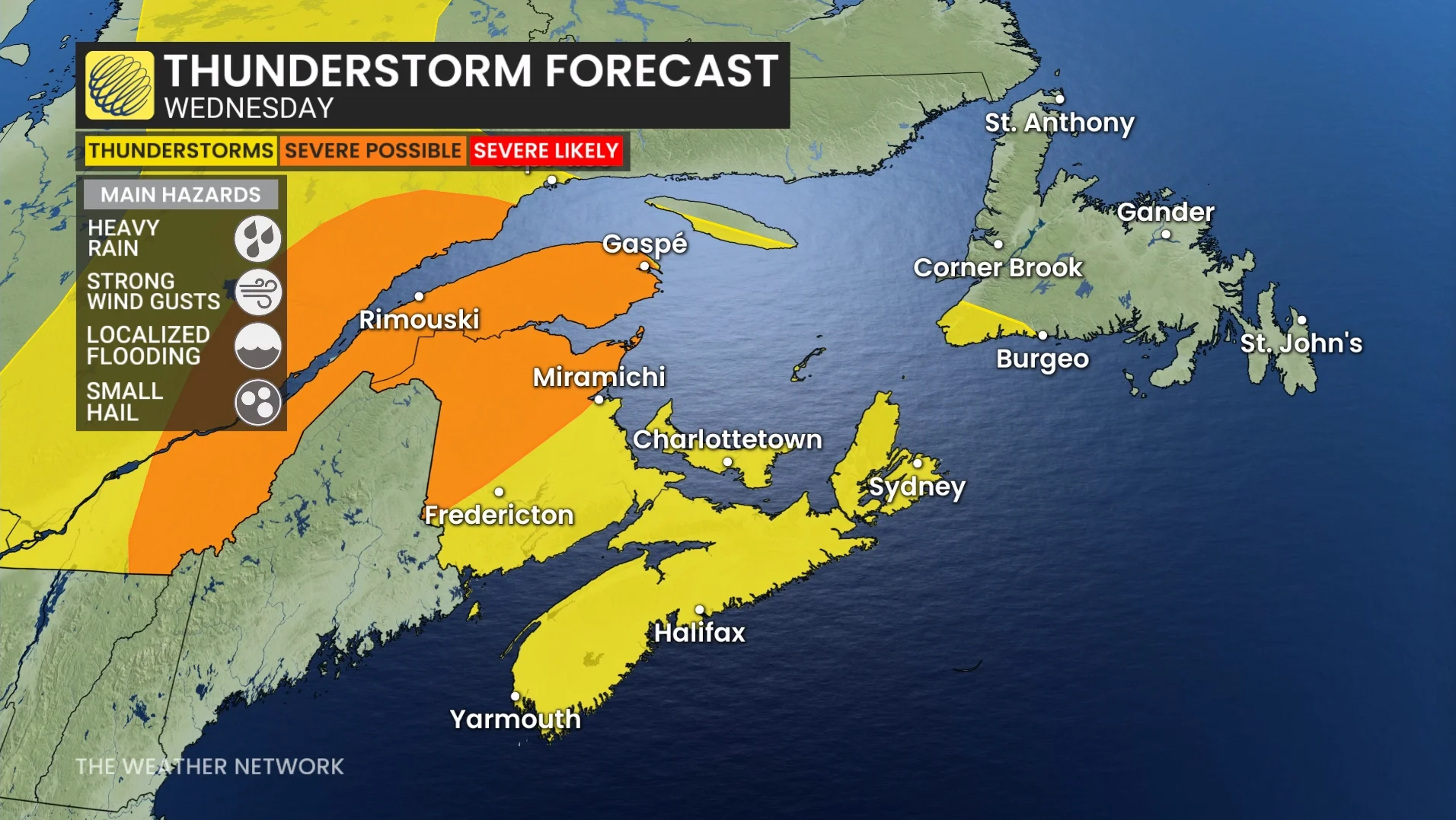 Baron - Atlantic thunderstorm risk - July 22