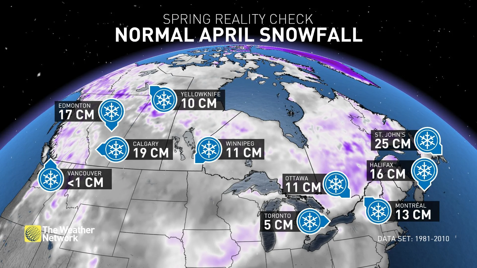 Normal April Snowfall