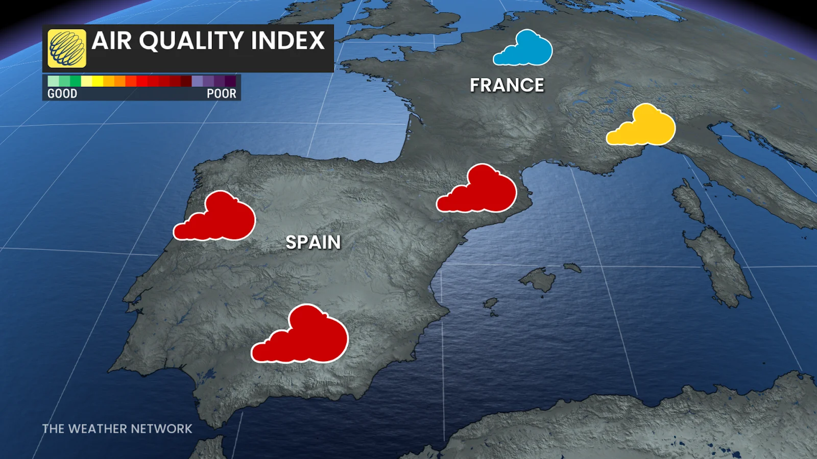 Air Quality Index Europe Sahara Dust