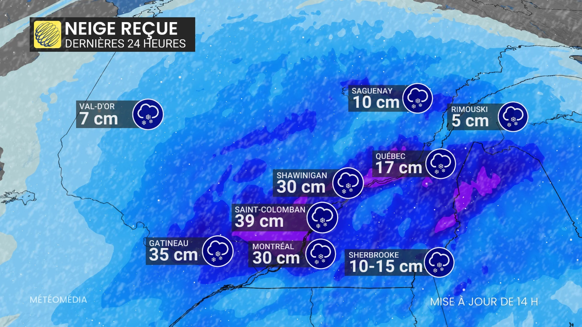 NEIGE REÇUE 14H