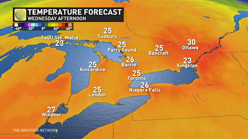 Records shattered by heat in Ontario, but major cooldown on the horizon