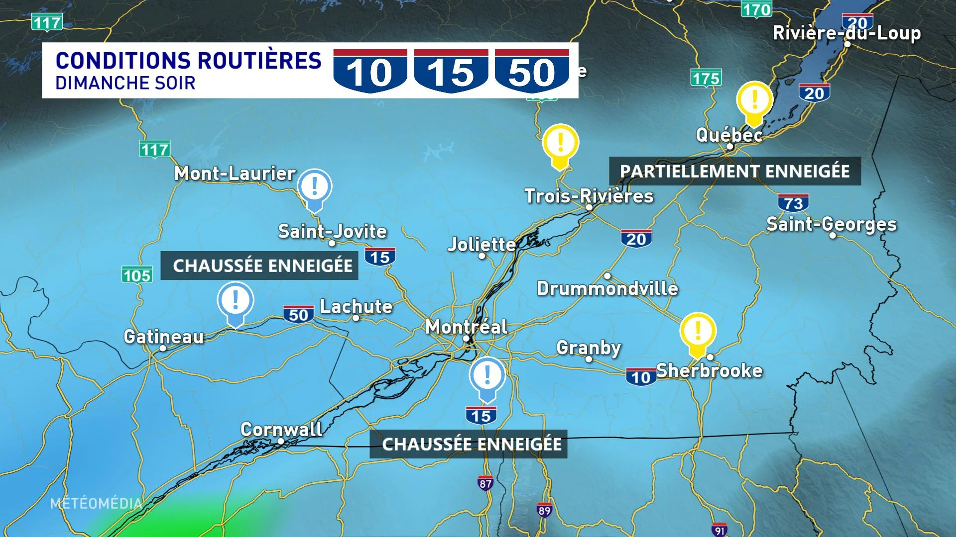 routes dim soir sud