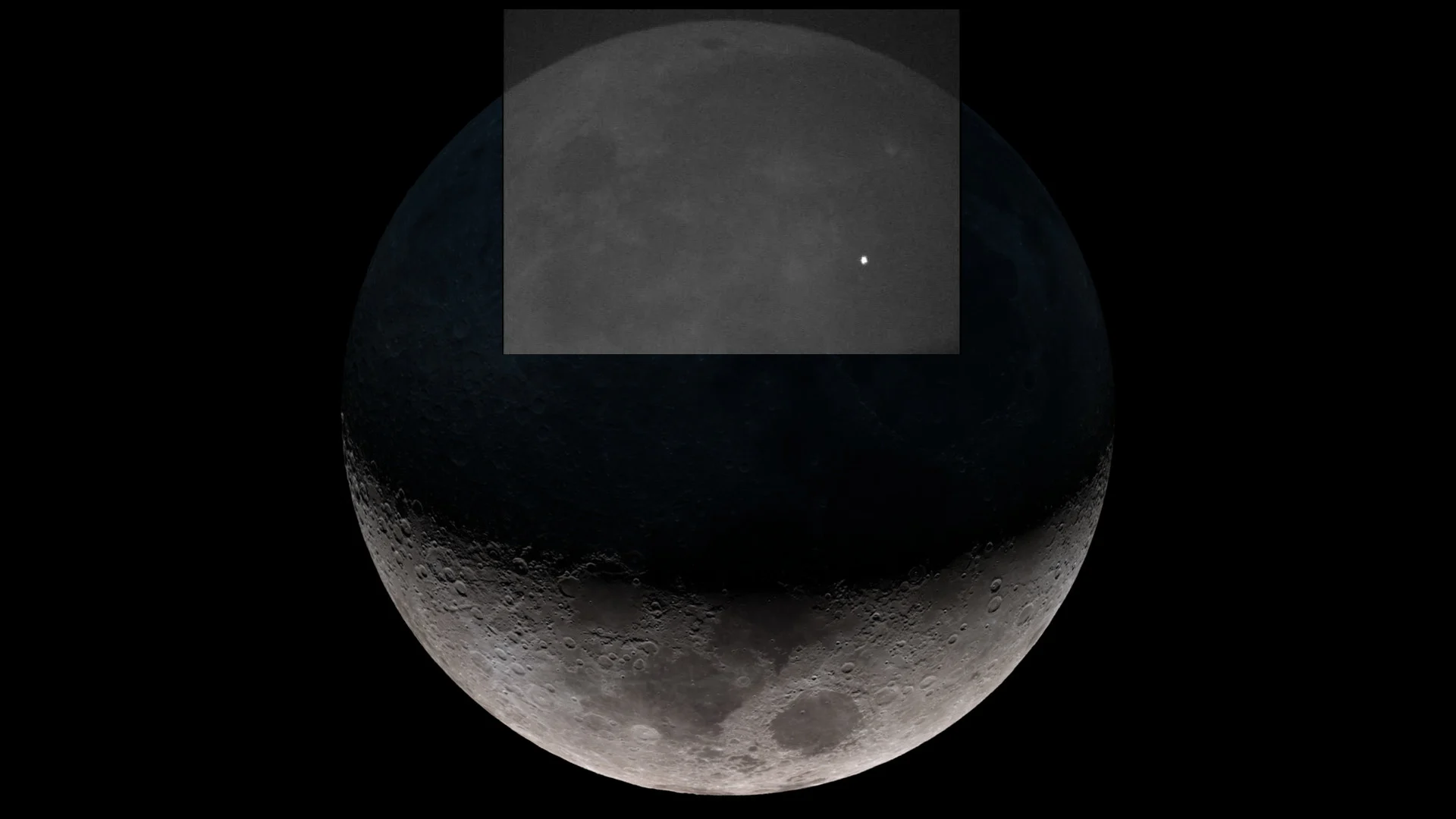 Lunar impact flash - March 17 2013 - NASA SVS