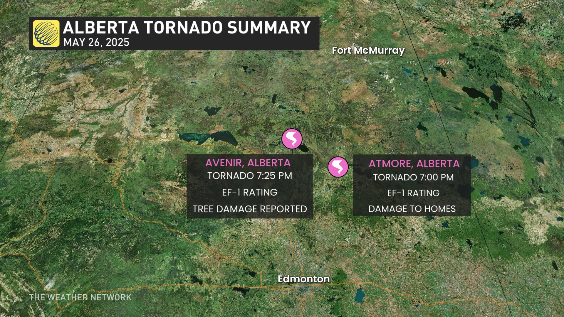 Baron - Alberta tornado summary - May 26