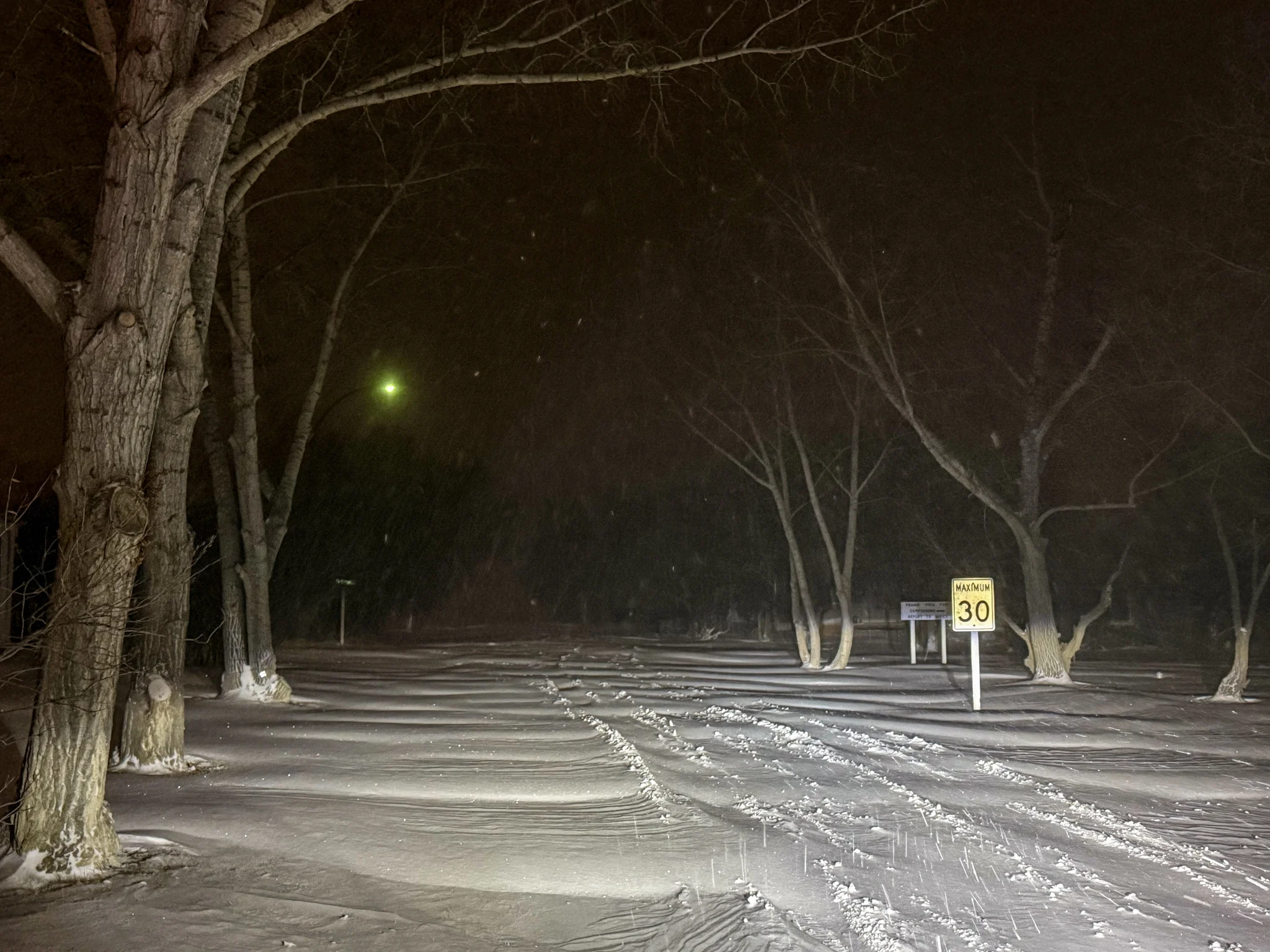 Braydon Morisseau - Rosetown SK snow, Dec 18 2025