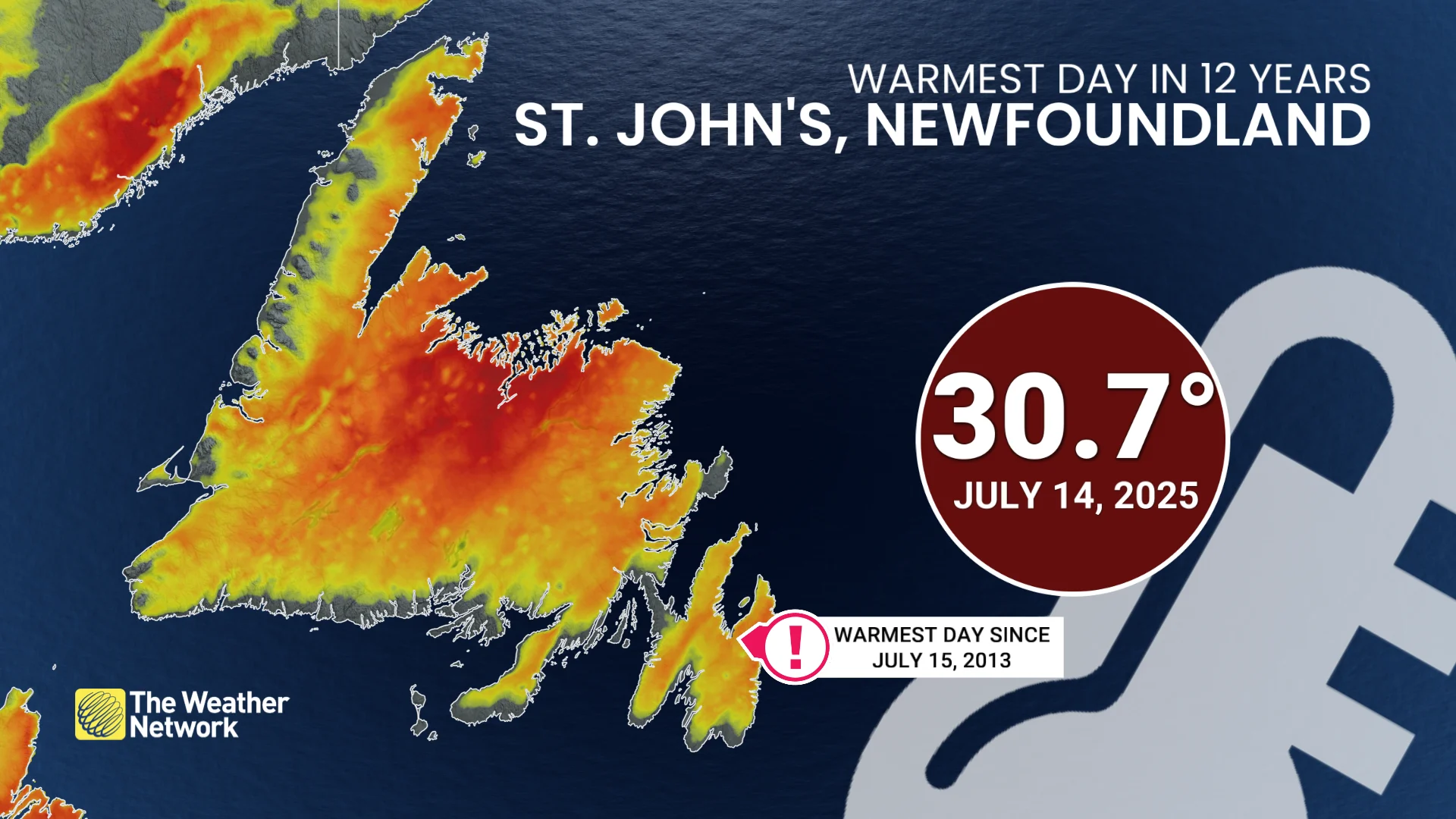 Baron - St. Johns NL warmest July day - July 15