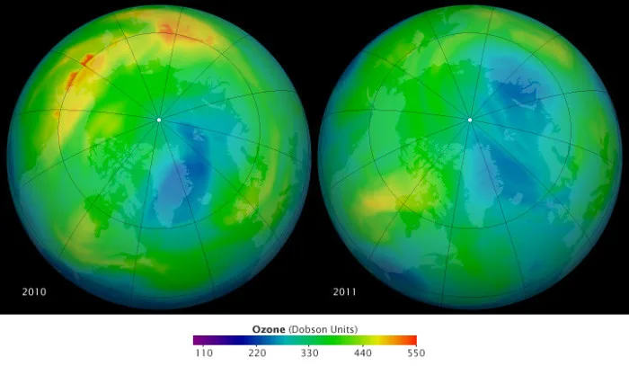 L’Arctique a aussi son trou dans la couche d’ozone