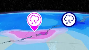 Jusqu’à 15 cm de neige et pluie verglaçante : voici les moments critiques