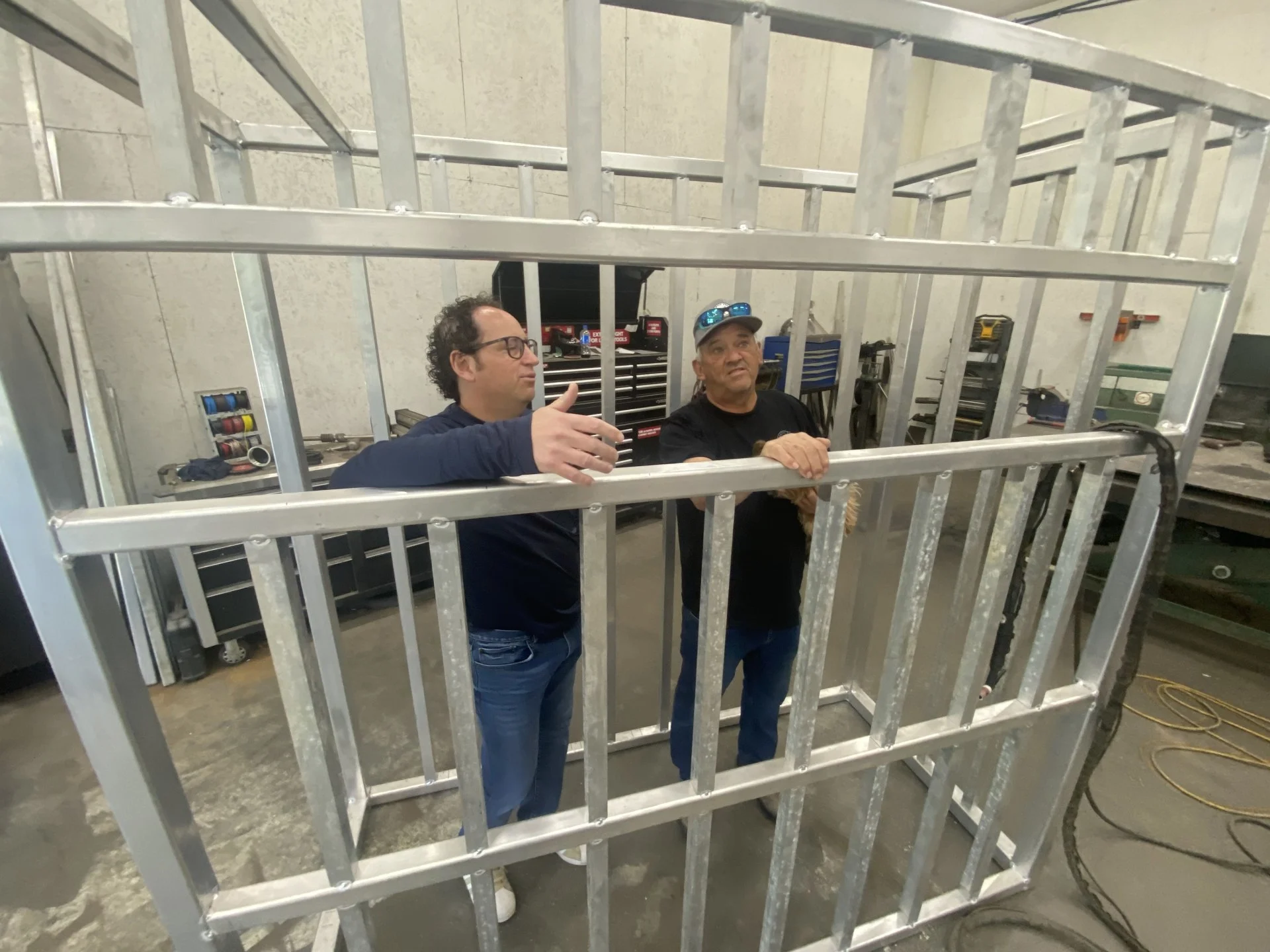 Nathan Coleman: Great white shark expedition coming to Nova Scotia in August 2023. Dr. Neil Hammerschlag and Art Gaetan inspect the cage in photo.