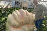 This might be the heaviest pumpkin ever grown in Canada