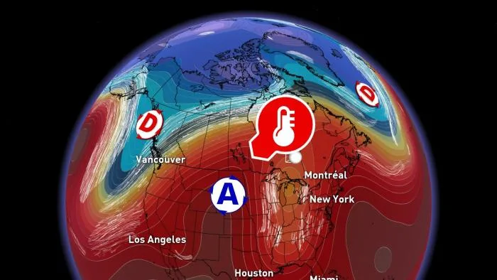 La chaleur en Amérique du Nord  n’est pas au bon endroit