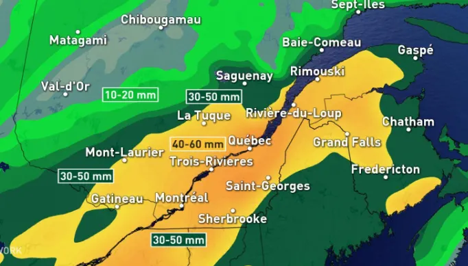 Heavy rain and snow make a mess of Halloween in Quebec