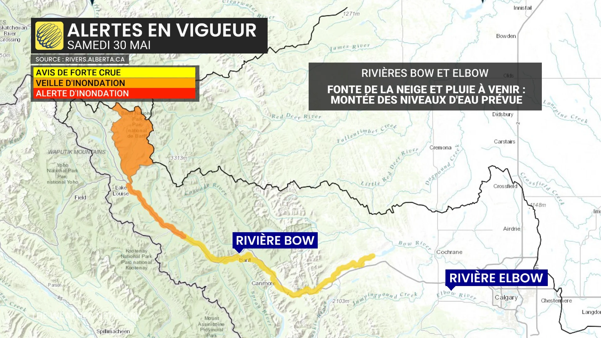 50+ cm de neige et pluie abondante : séquence mouvementée dans cette région
