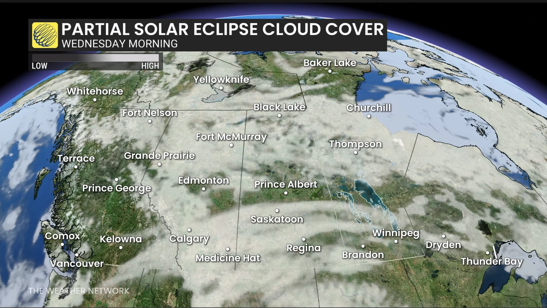Partial Solar Eclipse August 12 2026 Clouds - West