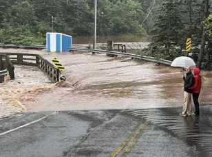 Bridge over troubled water in tiny Nova Scotia hamlet
