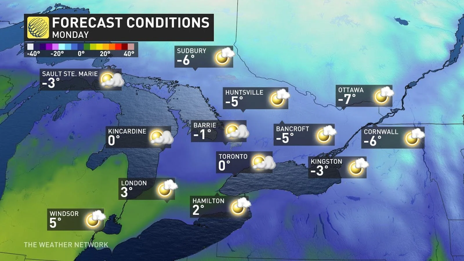 Ontario icons Monday