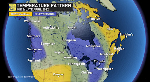 Hint of summer or winter flashback? Canada's April 2022 forecast - The ...