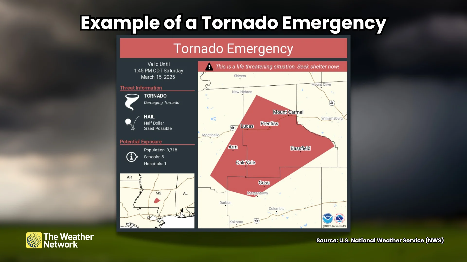 Tornado Emergency Example