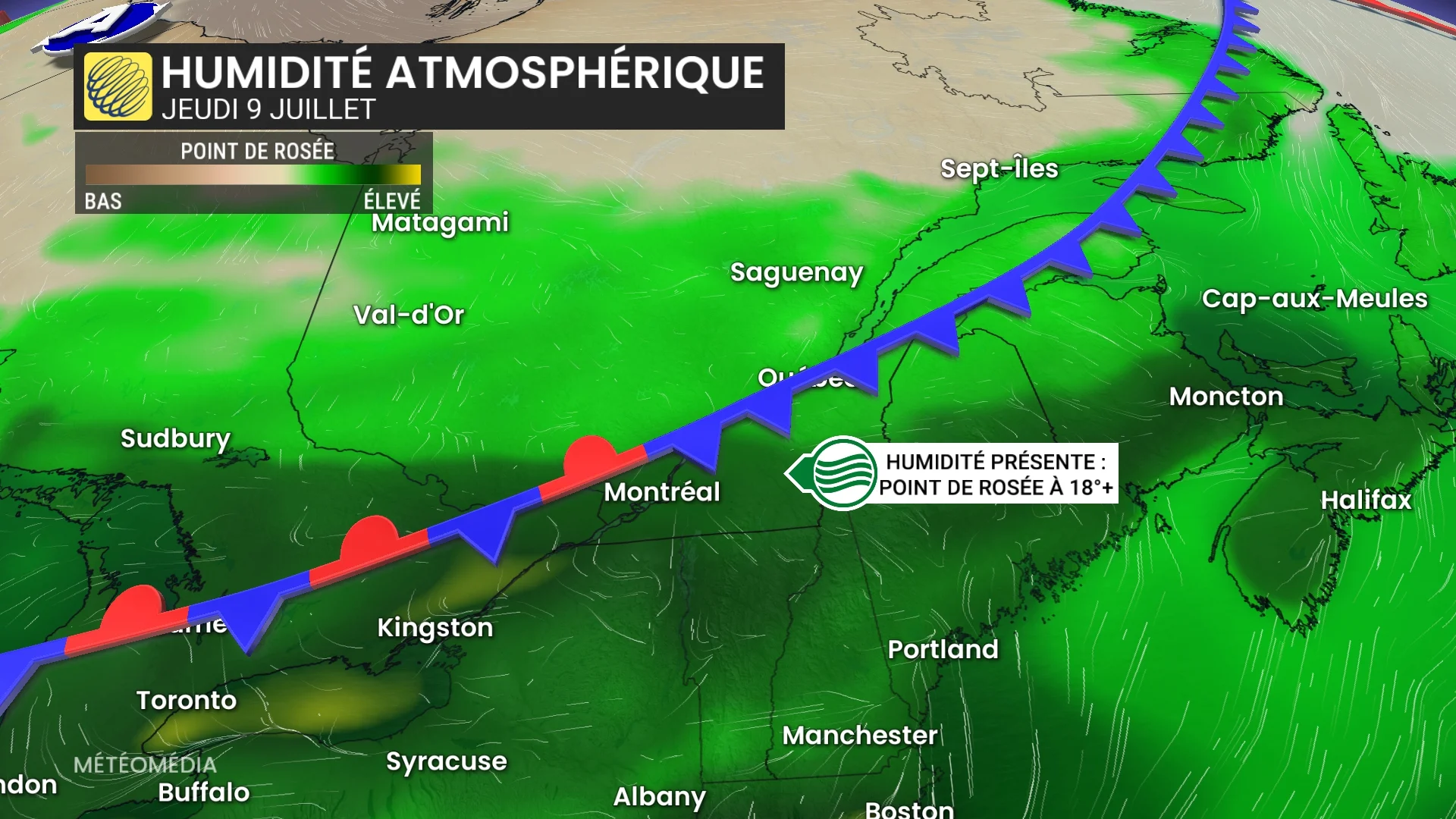 Jeudi : d'autres risques d'orages violents au Québec : voyez où