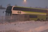 GO bus sails off 407, lands in farmer's field