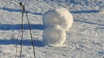 Des bobines de neige roulées par la nature