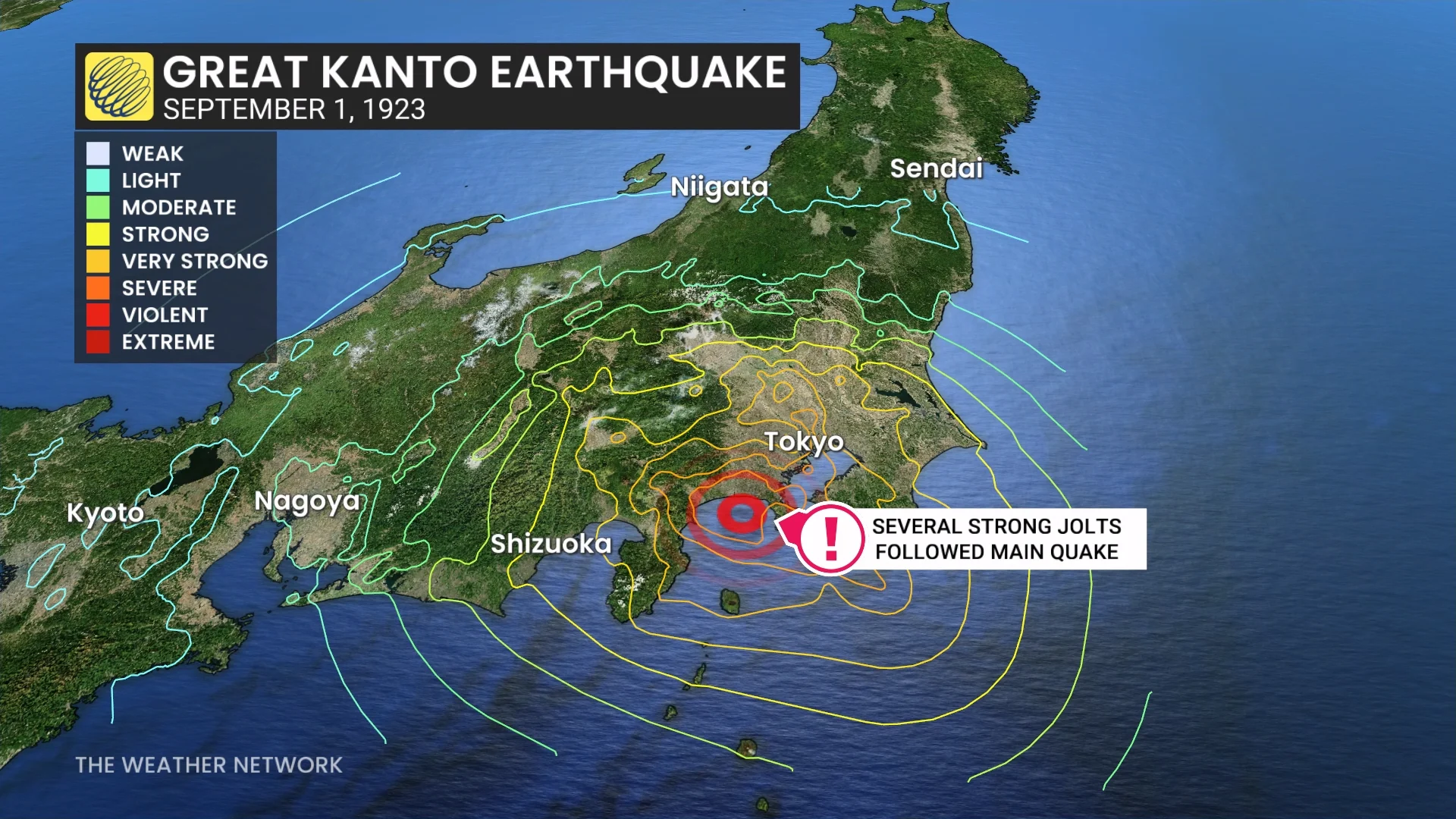 Great Kanto Earthquake Shakemap