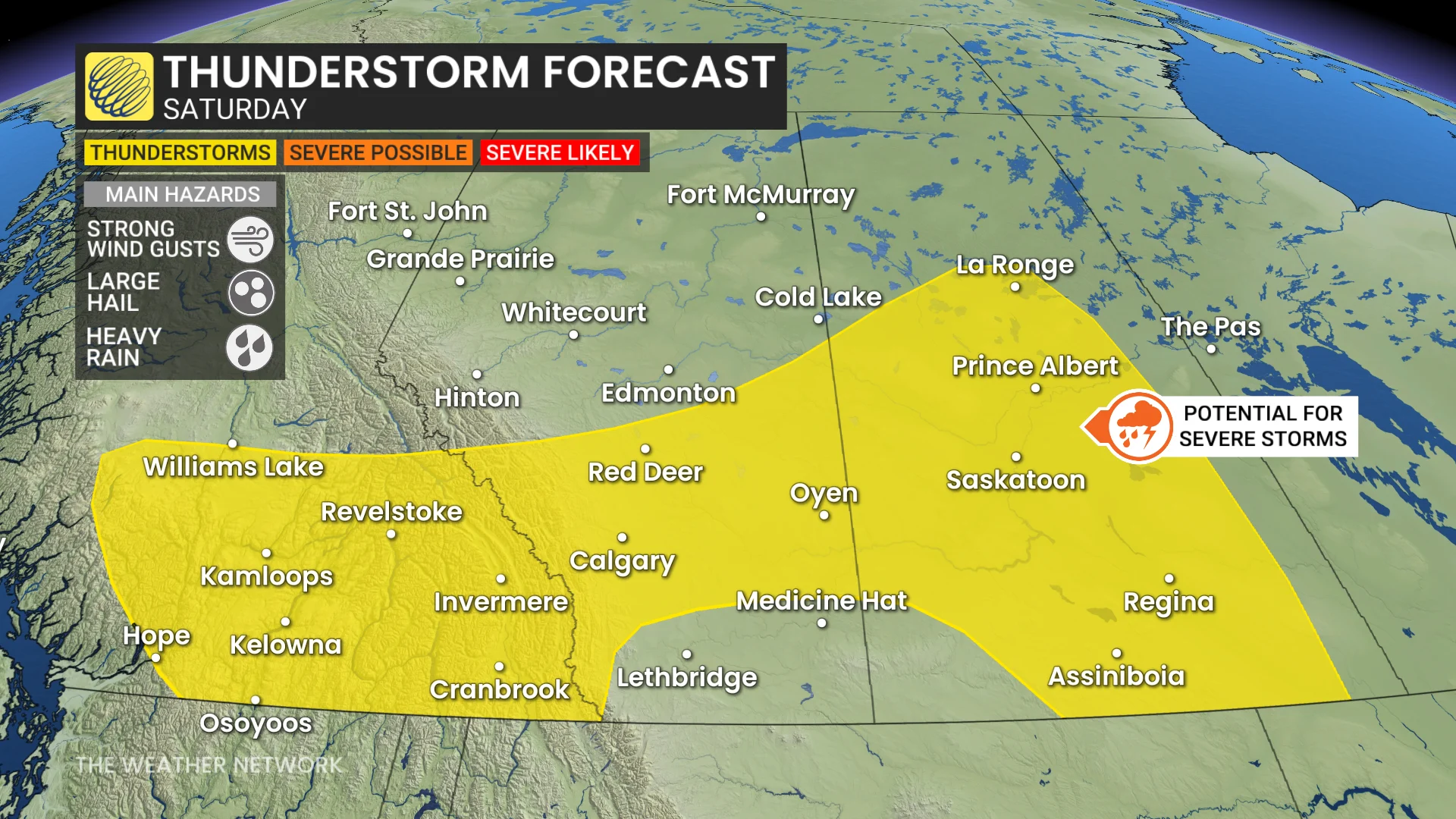 Baron - Prairie thunderstorm risk Saturday - June12