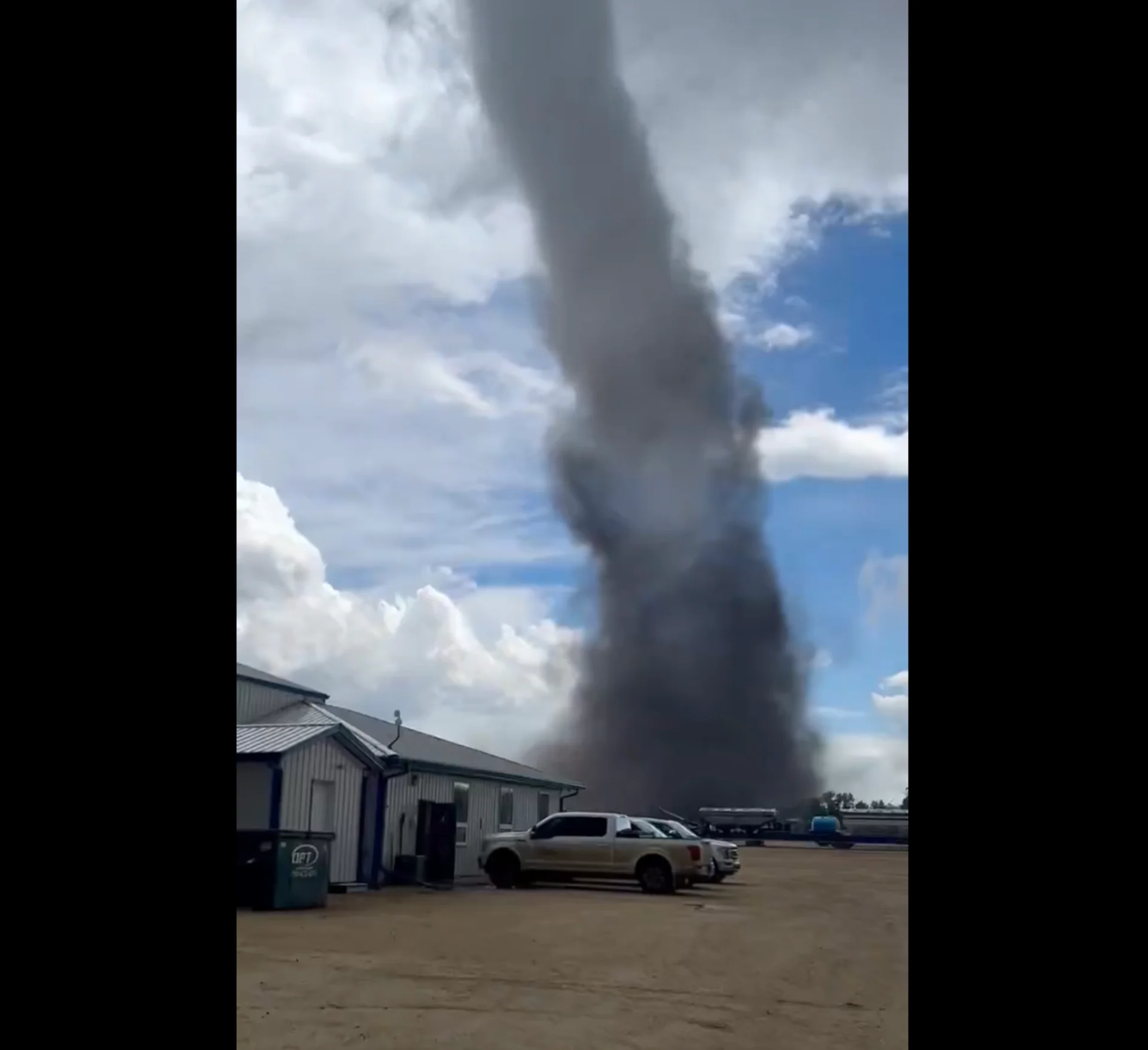 Twister spotted in central Alberta