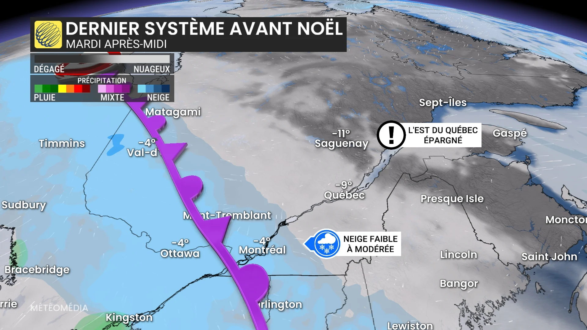 Dernière neige avant Noël : déception possible pour certains secteurs