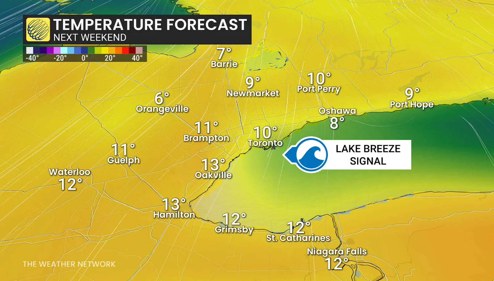 Southern Ontario weekend forecast temperatures and winds - March 1, 2026