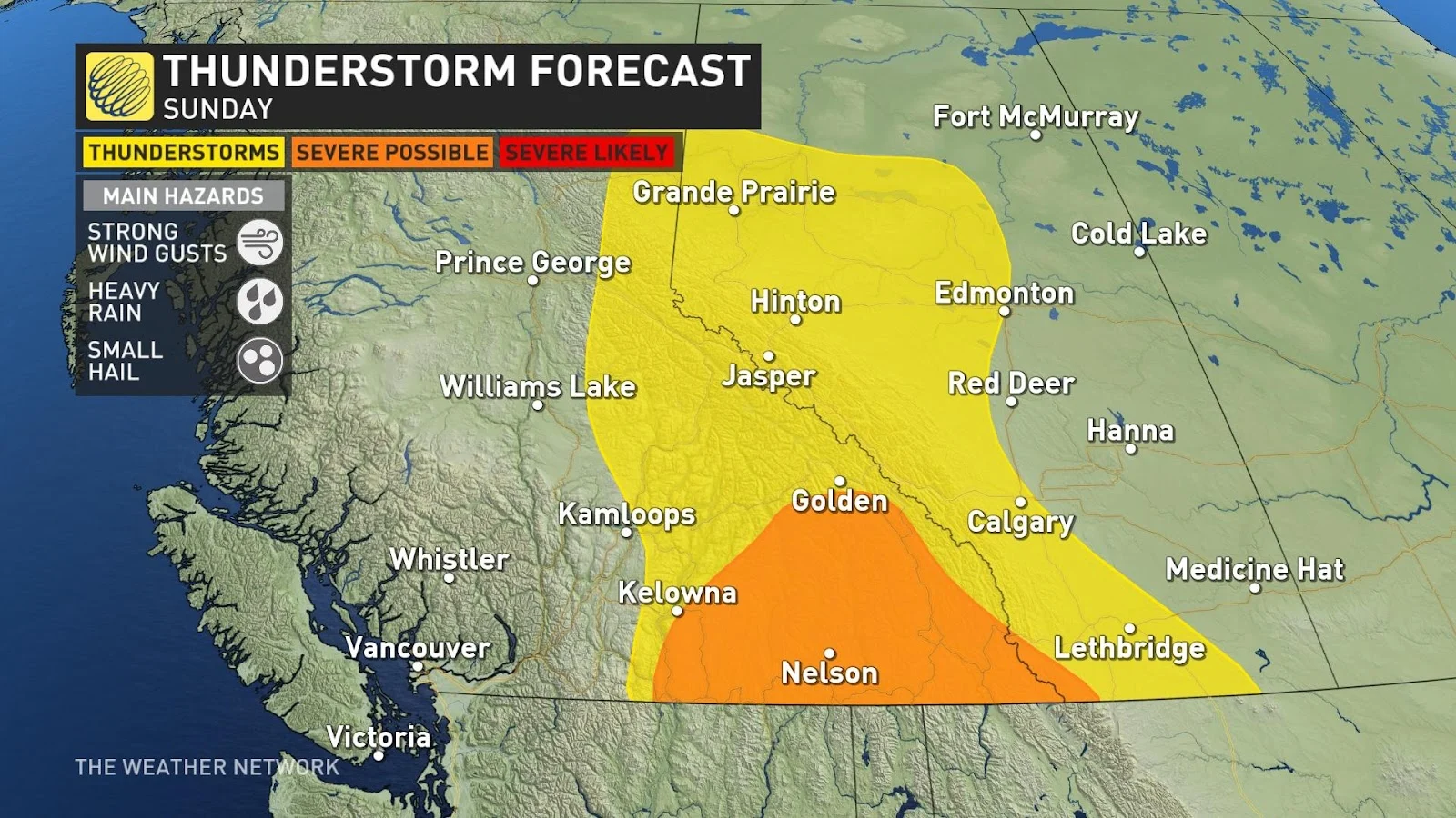 B.C. precip Sunday