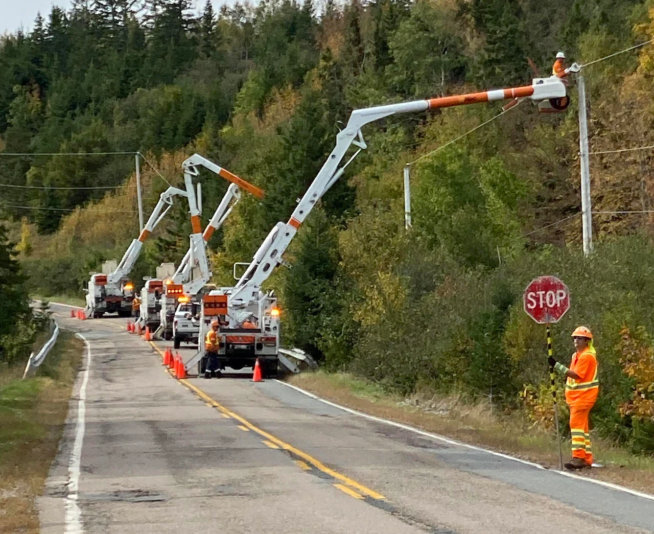 Ontario hydro crews receive East Coast hospitality during Fiona cleanup