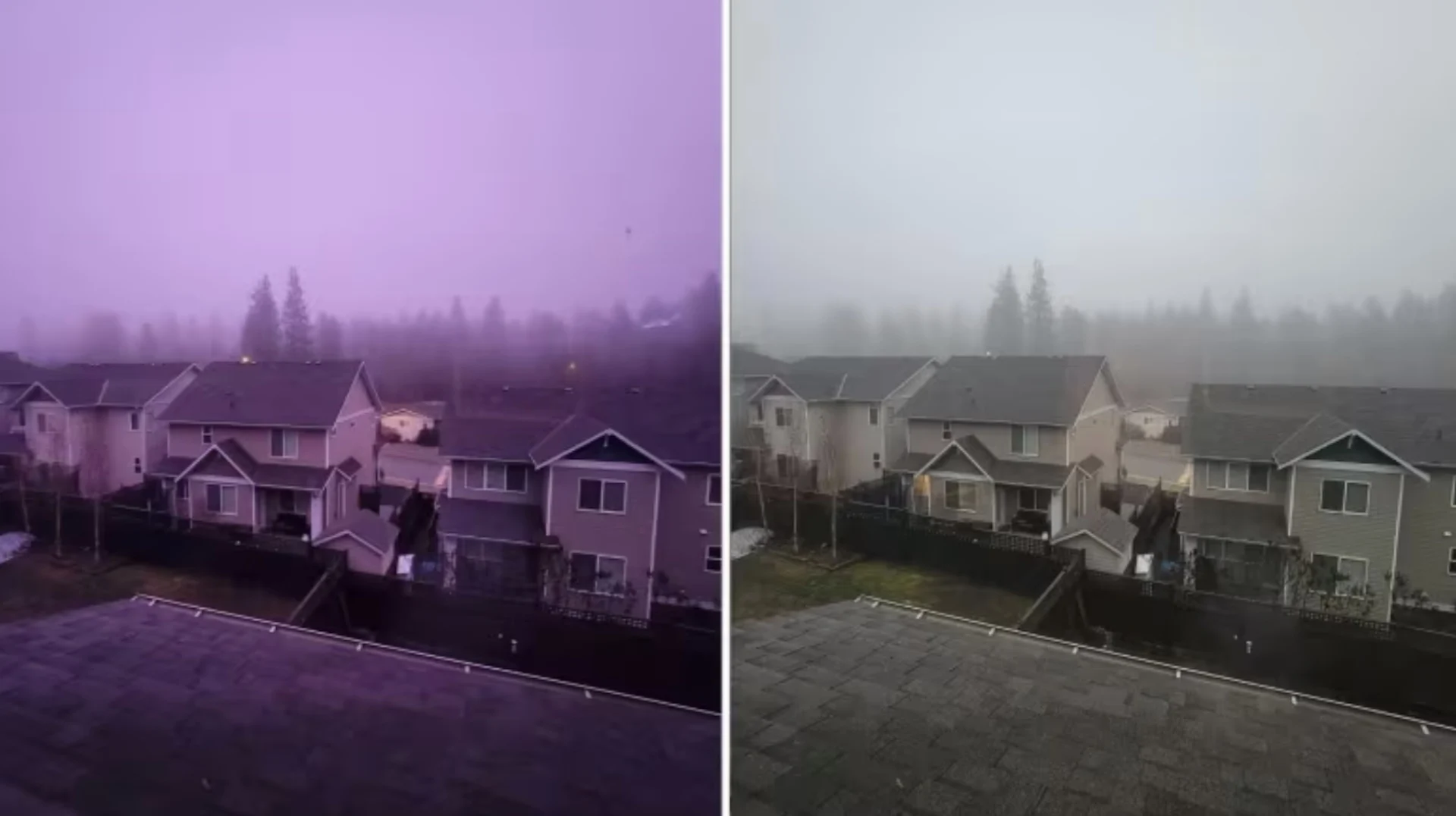 Purple haze, don't know why? Here's the science behind the colourful fog